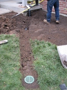 Underground Downspout Extensions