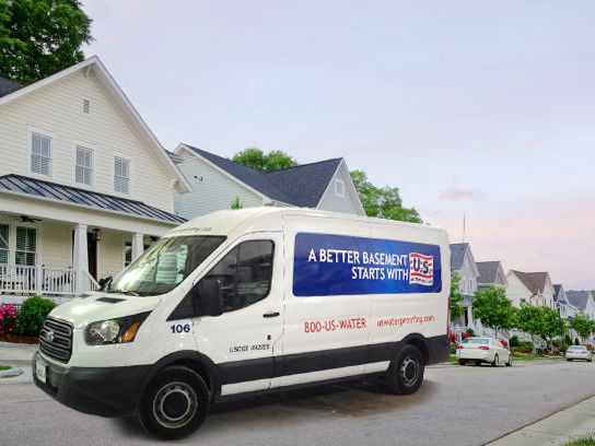 Truck In Front Of Homes