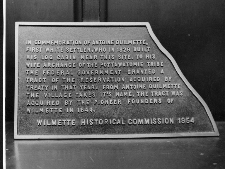 Wilmette Plaque